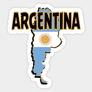 Argentina Map, Cool Argentinian, Argentina Sticker